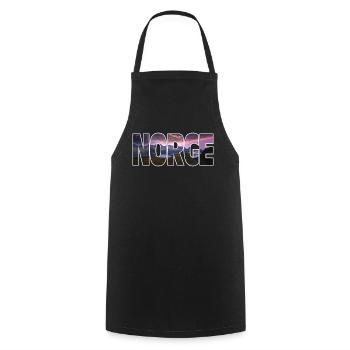 Norway - Cooking Apron - black - Front - AI Model Male 185 dark (185cm)