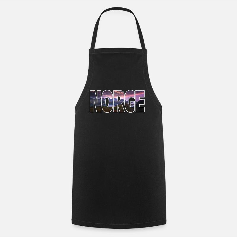Norvège - Tablier de cuisine - noir
