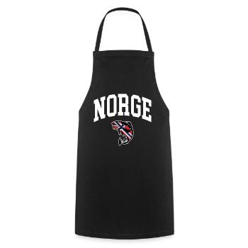 Norvège - Tablier de cuisine - noir - Devant - AI Model Male 185 dark (185cm)