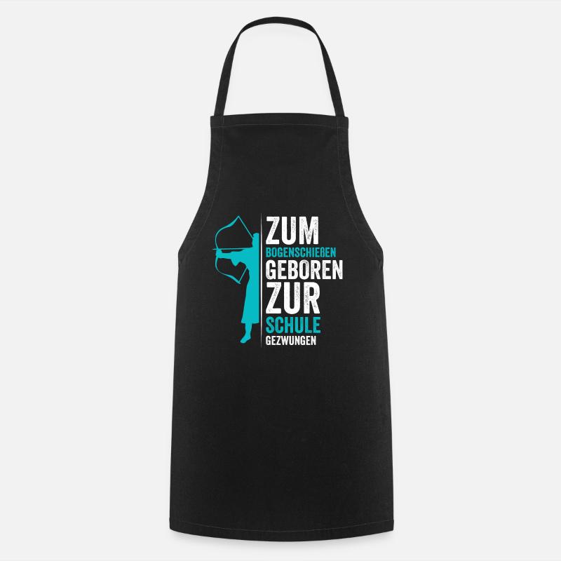 Bogenschießen Bogenschütze Pfeile Bogen - Kochschürze - Schwarz