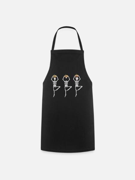 Lustig Tanzende Skelette Halloween Ballerina - Kochschürze - Schwarz