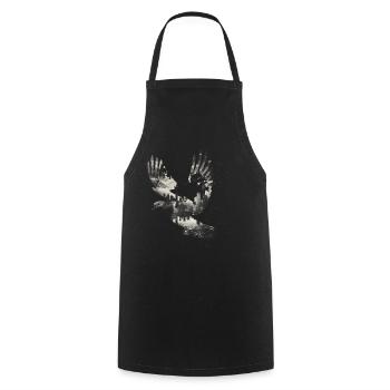 pigeon pigeon bird pigeon fancier flying - Cooking Apron - black - Front - AI Model Male 185 dark (185cm)