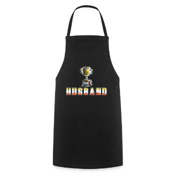 Mari Mariage Hommes Idée cadeau Mariage Mariage - Tablier de cuisine - noir - Devant - AI Model Male 185 dark (185cm)