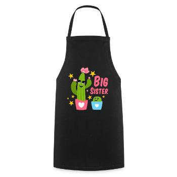 Grande sœur - Tablier de cuisine - noir - Devant - AI Model Male 185 dark (185cm)