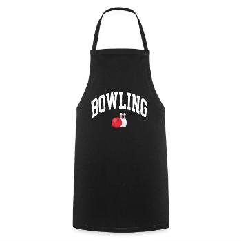 Bowling - Cooking Apron - black - Front - AI Model Male 185 dark (185cm)
