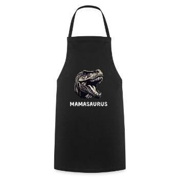 Mamasaurus - Cooking Apron - black - Front - AI Model Male 185 dark (185cm)