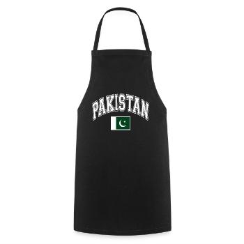 Pakistan Flag - Cooking Apron - black - Front - AI Model Male 185 dark (185cm)