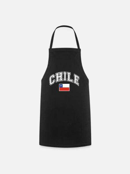 Chile Flagge - Kochschürze - Schwarz