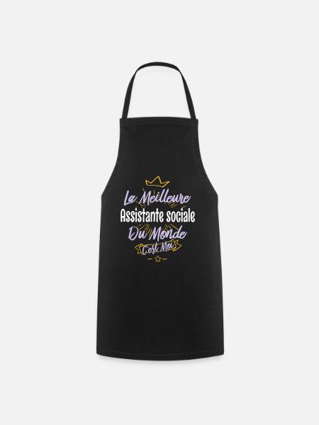 La meilleure assistante-sociale du monde - Tablier de cuisine - noir