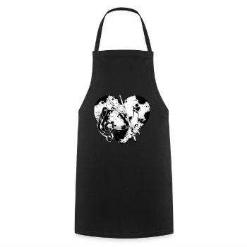 Cœur de batterie - Tablier de cuisine - noir - Devant - AI Model Male 185 dark (185cm)