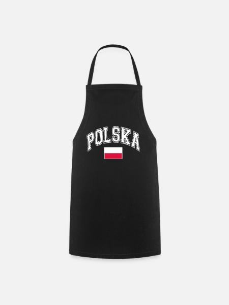 Polen Flagge - Kochschürze - Schwarz