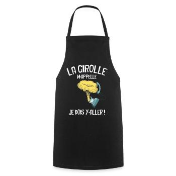 La Girolle Au Bout Du Fil Cadeau Champignons - Tablier de cuisine - noir - Devant - AI Model Male 185 dark (185cm)