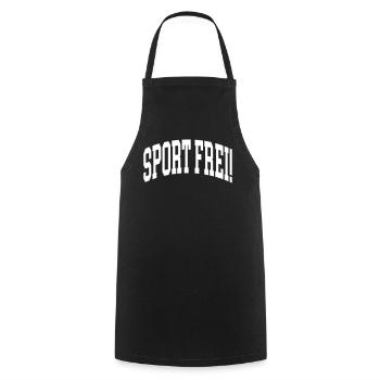 Sport Frei - Kochschürze - Schwarz - Vorne - AI Model Male 185 dark (185cm)