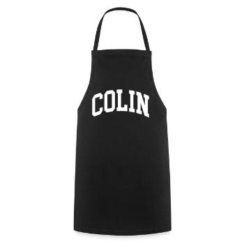 Colin - Tablier de cuisine - noir - Devant - AI Model Male 185 dark (185cm)