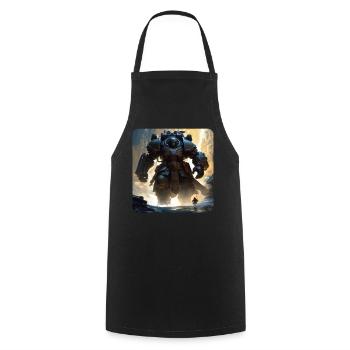 Dark Cyborg Android Warrior - Tablier de cuisine - noir - Devant - AI Model Male 185 dark (185cm)