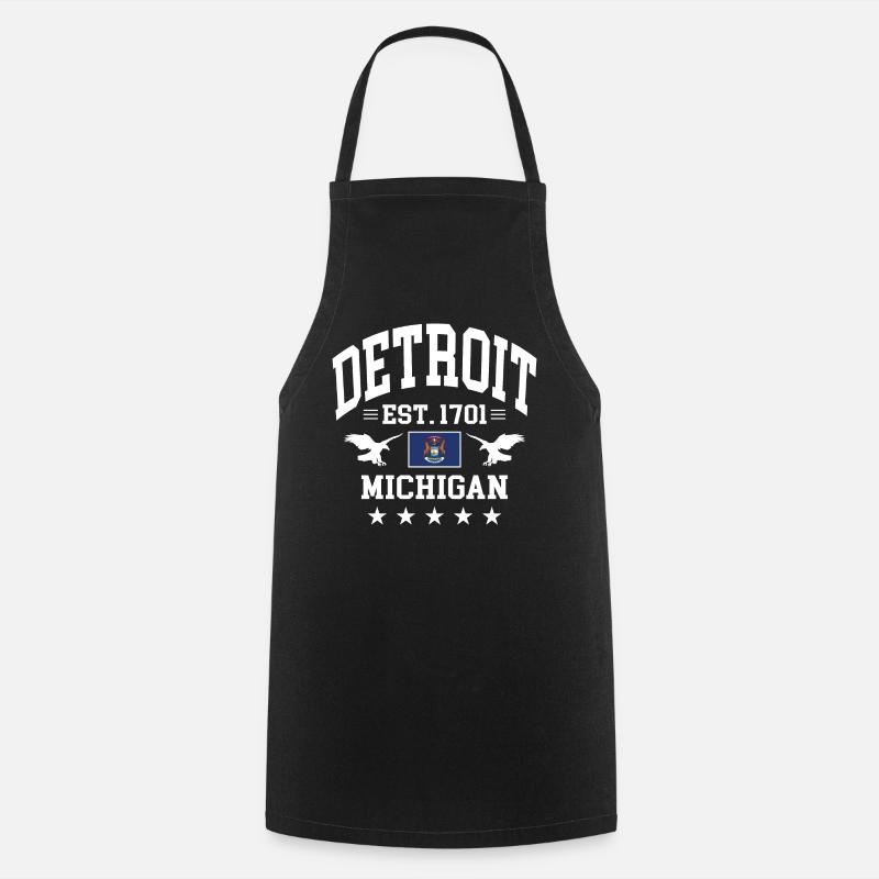 Detroit - Kochschürze - Schwarz