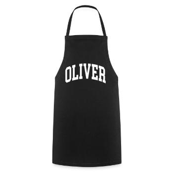 Oliver - Kochschürze - Schwarz - Vorne - AI Model Male 185 dark (185cm)