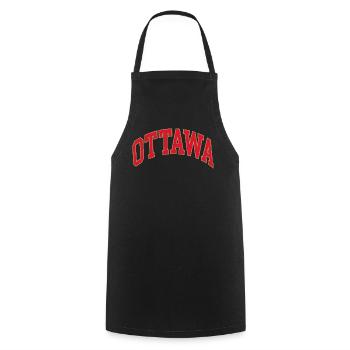 Ottawa - Tablier de cuisine - noir - Devant - AI Model Male 185 dark (185cm)