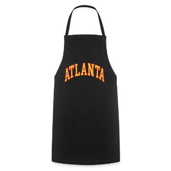 Atlanta - Cooking Apron - black - Front - AI Model Male 185 dark (185cm)