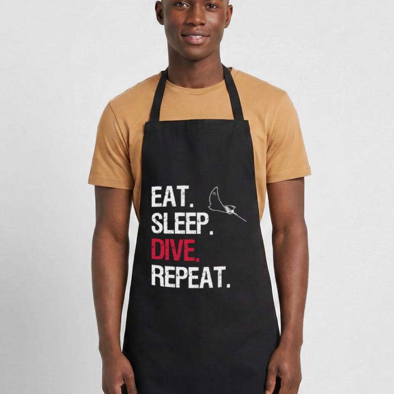 Eat Sleep Dive Repeat - Eagle Rays Cooking Apron