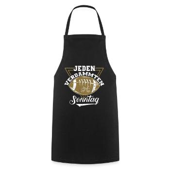 American Football Training Team Fan Women Geschenk - Kochschürze - Schwarz - Vorne - AI Model Male 185 dark (185cm)