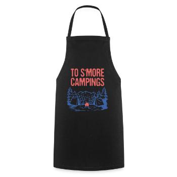 To S'more Campings Camper Sayings Camp Quotes - Kochschürze - Schwarz - Vorne - AI Model Male 185 dark (185cm)