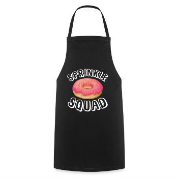 sprinkle squad Design for a donuts lover - Cooking Apron - black - Front - AI Model Male 185 dark (185cm)