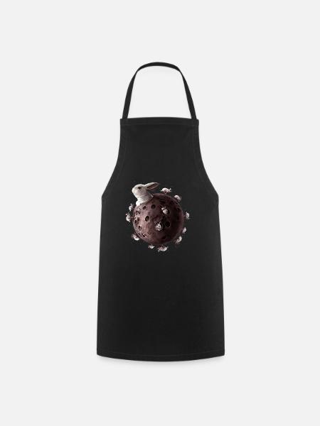 PLANET RABBIT - Cooking Apron - black