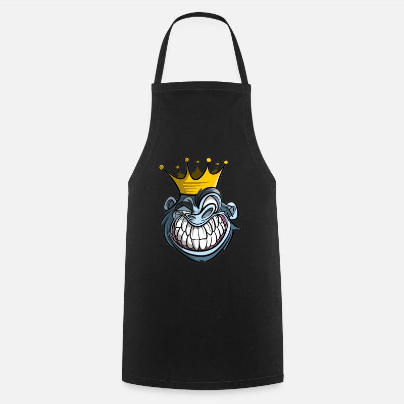 T-shirt de singe - Tablier de cuisine - noir