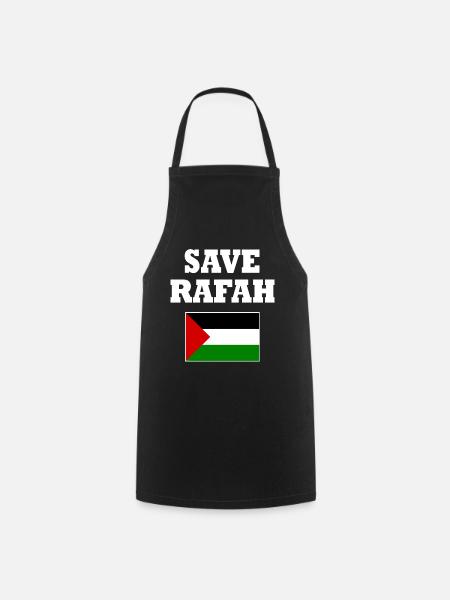Save rafah - Kochschürze - Schwarz