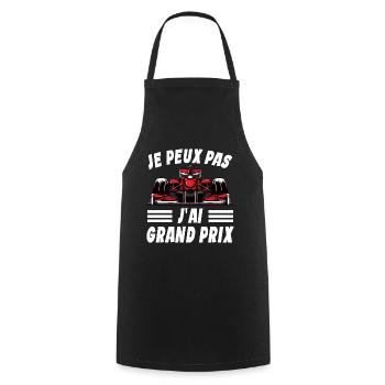 Je Peux Pas J'ai Grand Prix - Tablier de cuisine - noir - Devant - AI Model Male 185 dark (185cm)