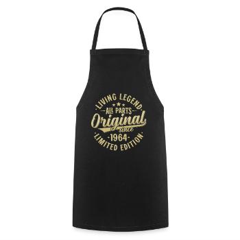 Vintage 1964 Vintage Birthday Retro Gift - Cooking Apron - black - Front - AI Model Male 185 dark (185cm)