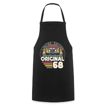 Vintage 1968 Retro Vintage Birthday Gift - Cooking Apron - black - Front - AI Model Male 185 dark (185cm)