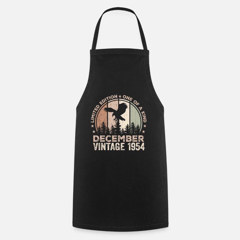 Incomparable since December 1954 70 Anniversary - Cooking Apron - black