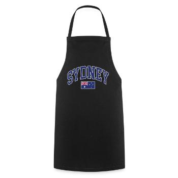 Sydney - Cooking Apron - black - Front - AI Model Male 185 dark (185cm)