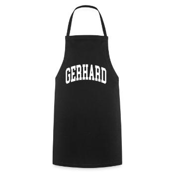 Gerhard - Tablier de cuisine - noir - Devant - AI Model Male 185 dark (185cm)
