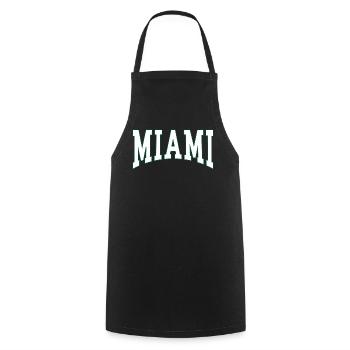 Miami - Tablier de cuisine - noir - Devant - AI Model Male 185 dark (185cm)