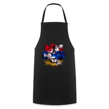 Artsakh - Tablier de cuisine - noir - Devant - AI Model Male 185 dark (185cm)