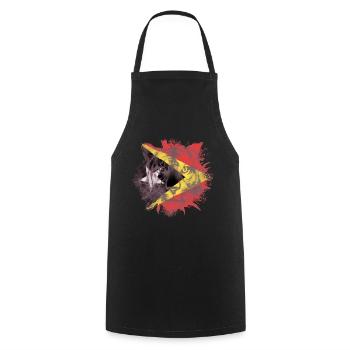 East Timor - Cooking Apron - black - Front - AI Model Male 185 dark (185cm)