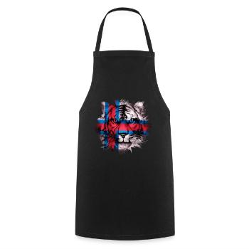 Faroe Islands - Cooking Apron - black - Front - AI Model Male 185 dark (185cm)