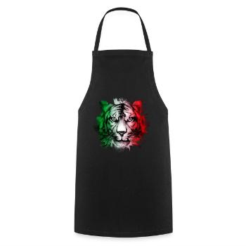 Italie - Tablier de cuisine - noir - Devant - AI Model Male 185 dark (185cm)