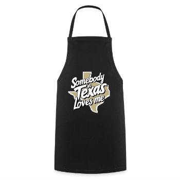 Texas State Texans Texas - Cooking Apron - black - Front - AI Model Male 185 dark (185cm)