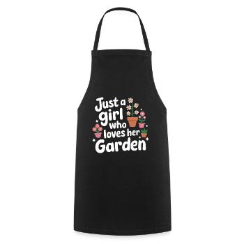 Gardener Garden Plants Gardening - Cooking Apron - black - Front - AI Model Male 185 dark (185cm)