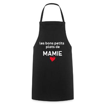 Les Bons Petits Plats de Mamie Cuisinière - Tablier de cuisine - noir - Devant - AI Model Male 185 dark (185cm)