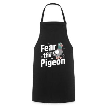 Pigeon Pigeons Animal Oiseau - Tablier de cuisine - noir - Devant - AI Model Male 185 dark (185cm)