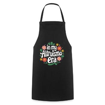 Altruisme Don désintéressé Donner d’école - Tablier de cuisine - noir - Devant - AI Model Male 185 dark (185cm)