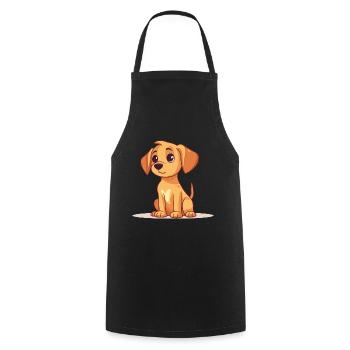 Conception de chien mignon pour les propriétaires de chiens - Tablier de cuisine - noir - Devant - AI Model Male 185 dark (185cm)