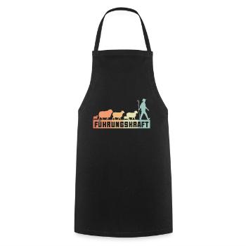 Führungskraft Schafe Hirte Geschenkidee Humor - Kochschürze - Schwarz - Vorne - AI Model Male 185 dark (185cm)