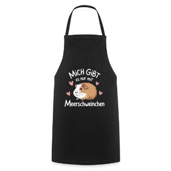 Meerschweinchen Kurzhaar Langhaar Crested Hunde - Kochschürze - Schwarz - Vorne - AI Model Male 185 dark (185cm)