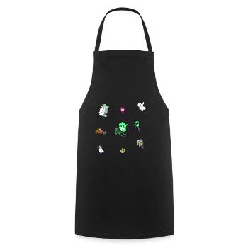 comic comicstyle character - Cooking Apron - black - Front - AI Model Male 185 dark (185cm)